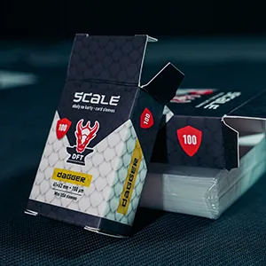 SCALE obaly na karty - pevná papírová krabička